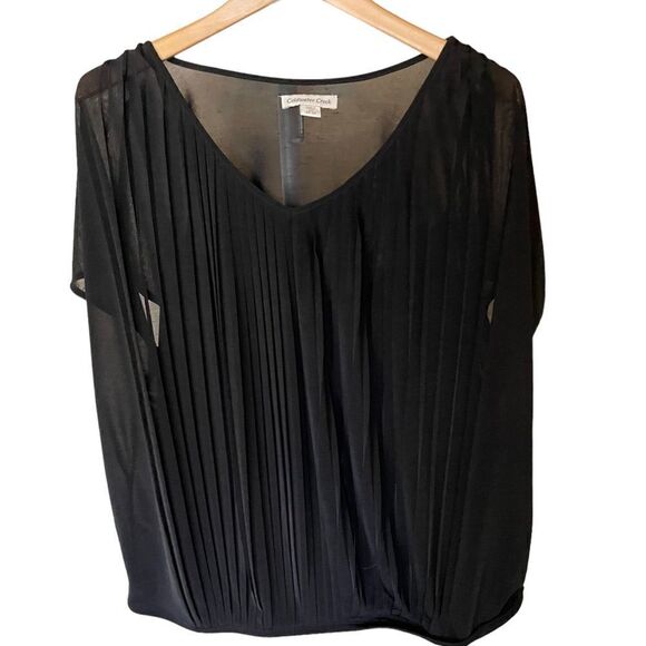 Coldwater Creek Plus Size Black Blouse, 2X, 20/22 - Picture 2 of 5